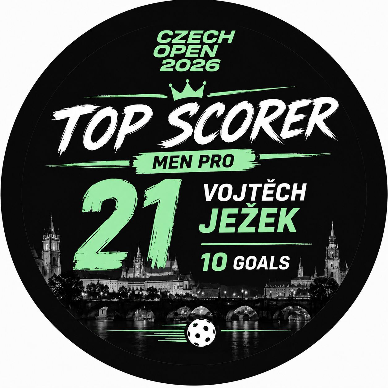 Personalisierter Top-Scorer-Button für Vojtěch Ježek